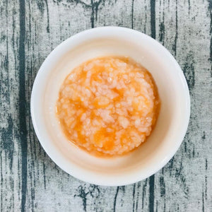 【離乳食:生後5〜6ヶ月】人参/胡瓜と10倍粥またはお豆腐で